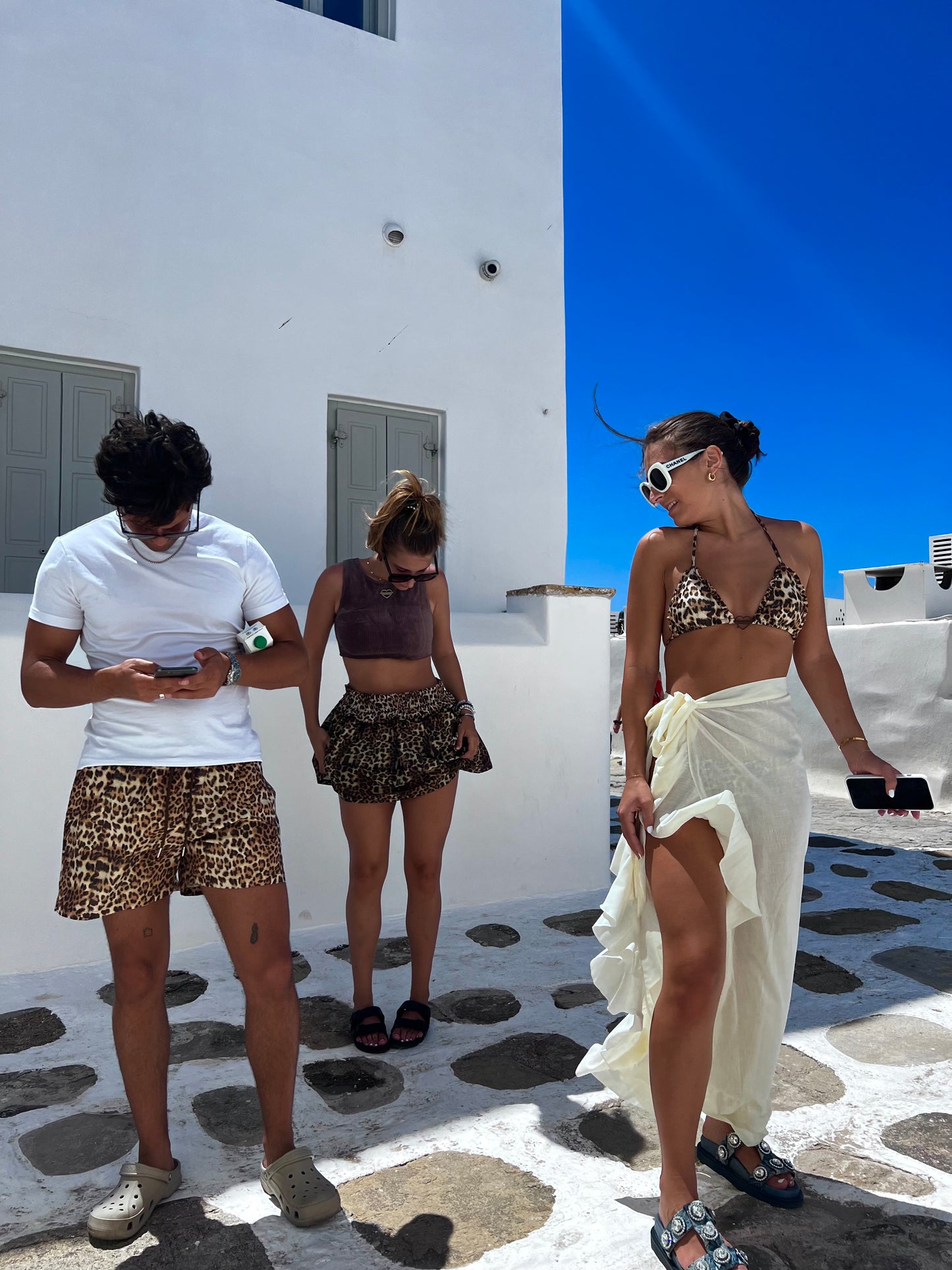 Get ready to be the life of the party with the Kit Kat Shorts, featuring a bold leopard print that embodies adventure and fun. Designed for comfort and versatility, these shorts are perfect for any occasion, whether you're lounging by the pool or hitting the beach. The lightweight fabric ensures a relaxed fit, while the handy pockets add practicality to your stylish look. Embrace your wild side and make a statement with this must-have addition to your summer wardrobe!