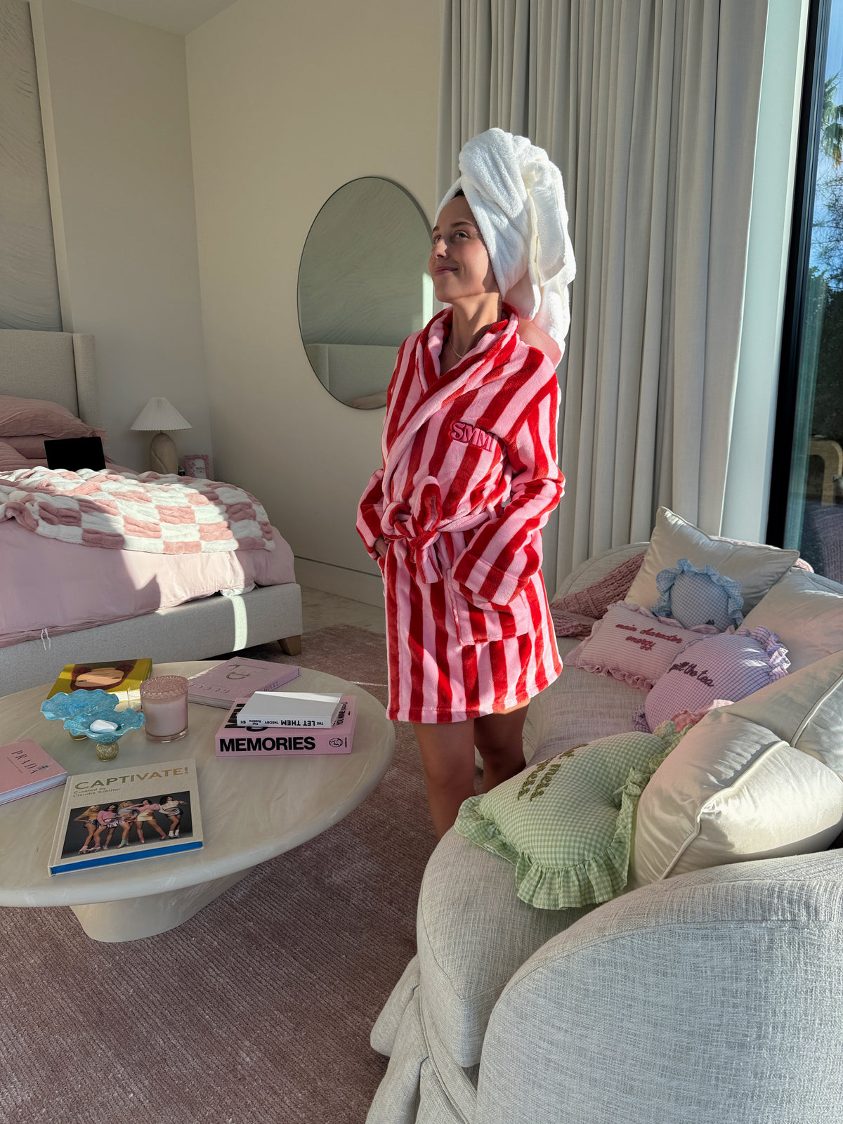Red/ Pink Bathrobe