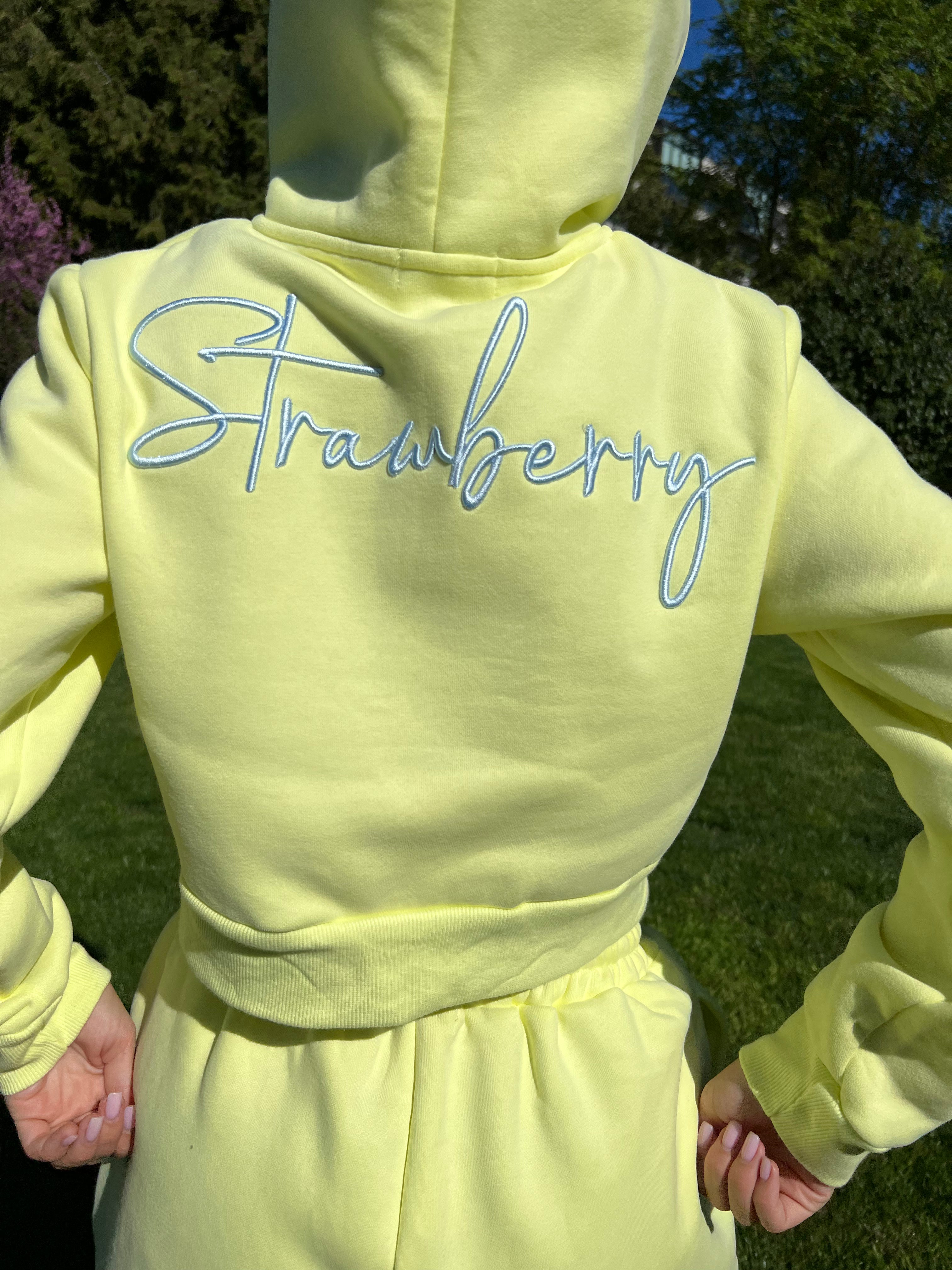 Yellow Women Top Strawberry Milk Mob