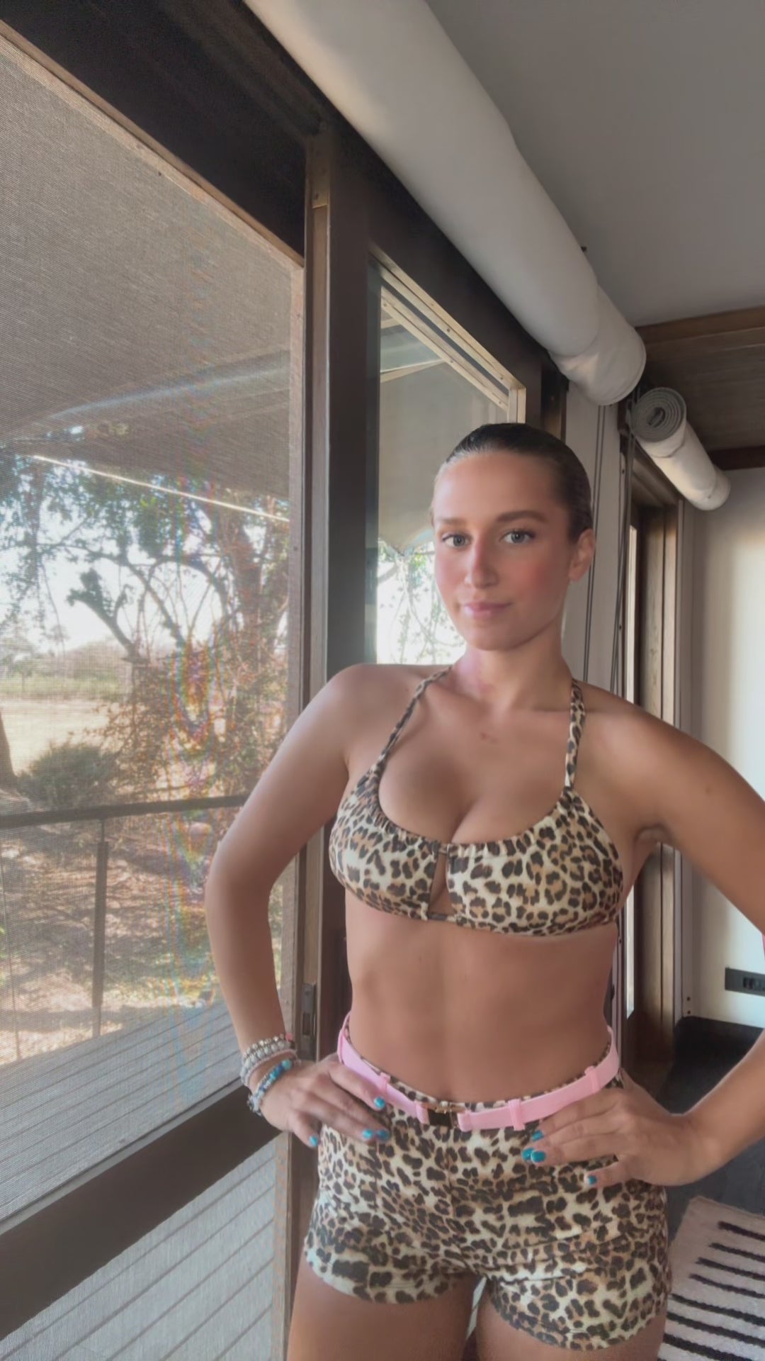 The Blueprint Bikini, a bold leopard print swimwear set that combines sleek design with sassy attitude, creating a head-turning look that's both flattering and fierce. Crafted for a custom, comfortable fit, it embodies beach confidence with its eye-catching pattern. Whether you're lounging poolside or making waves, The Blueprint Bikini ensures you'll stand out with undeniable style and untamed energy!