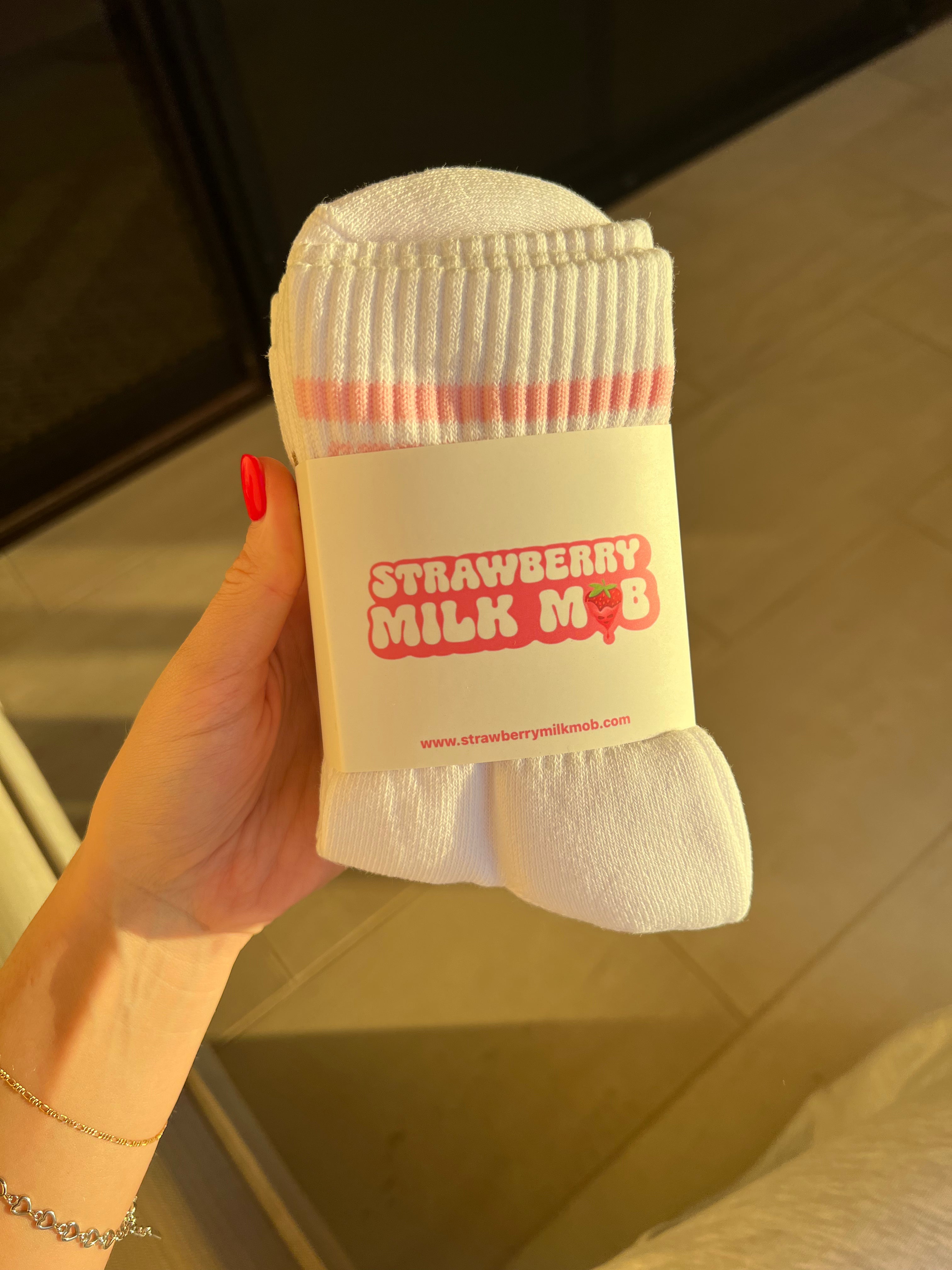 Socks Strawberry Milk Mob