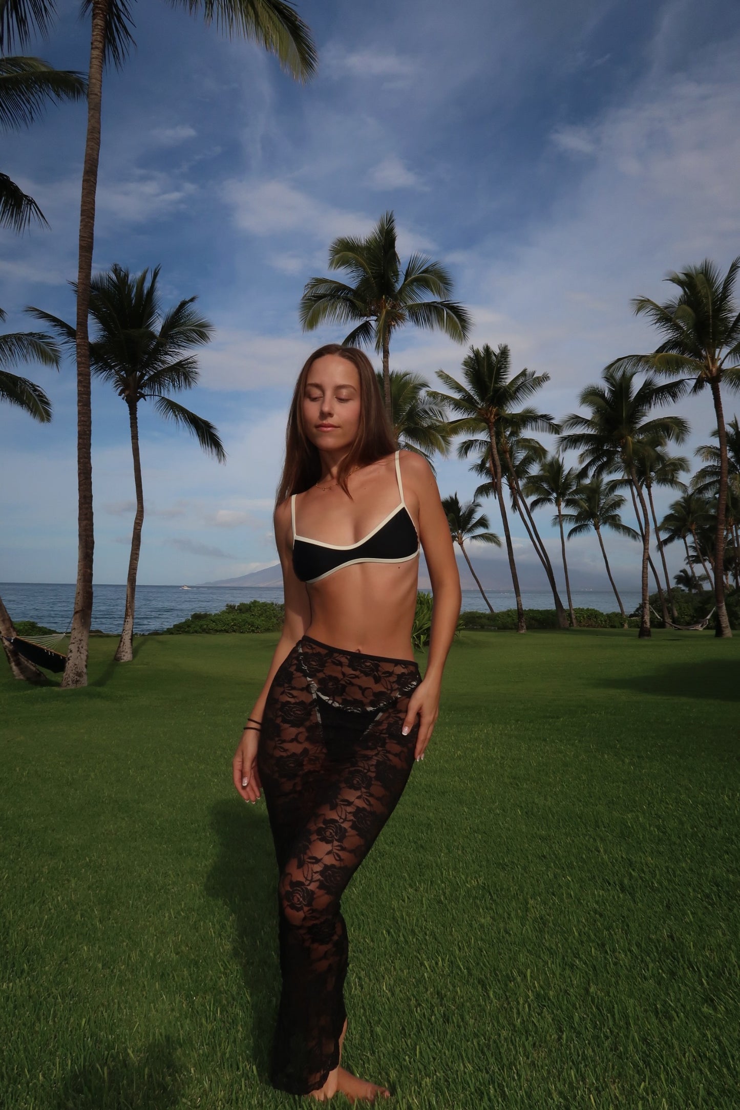 Onyx Lace Coverup set