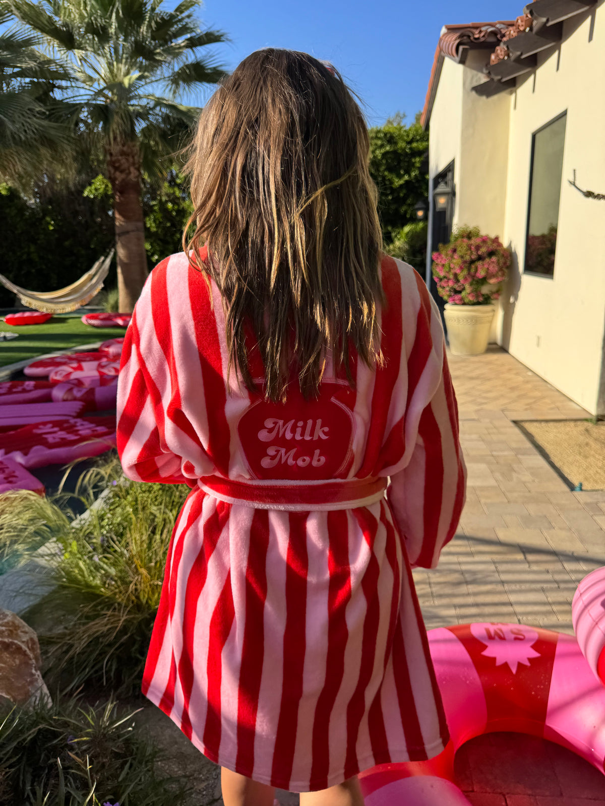 Red/ Pink Bathrobe