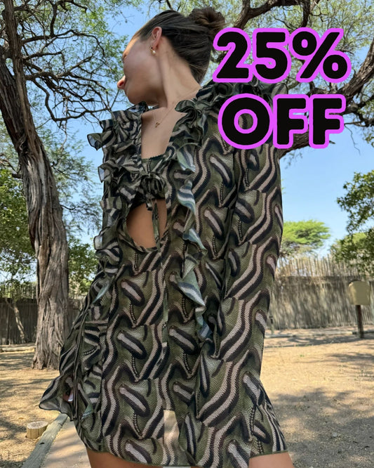 Jungle Chiffon Dress