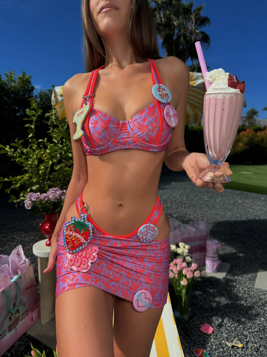Cherry Fizz Mini Skort