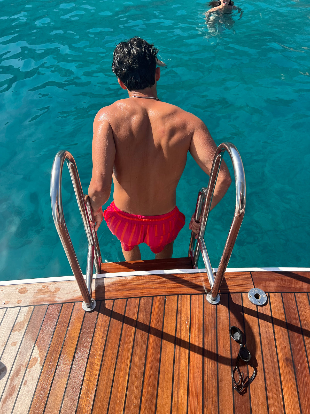 The Clair de Lune Short, a bold and vibrant choice for men. Featuring a striking pink base with eye-catching orange stripes, these shorts are designed to make a statement. Crafted from thicker, durable material, they ensure long-lasting wear while providing comfort. The tie-string waist allows for a customizable fit, and with three pockets featuring hidden zippers, you can keep your essentials secure. Perfect for beach days or casual outings, the Clair de Lune Short combines style and practicality!