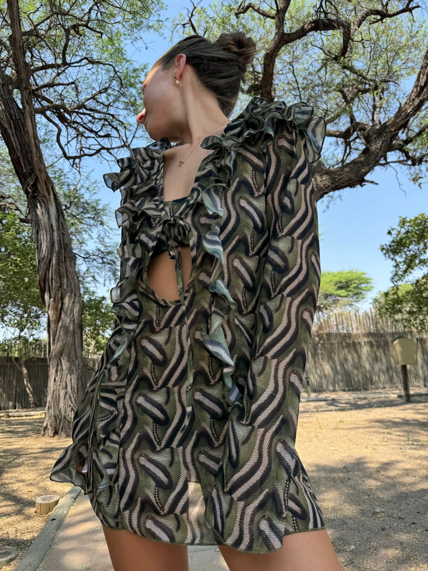 Jungle Chiffon Dress