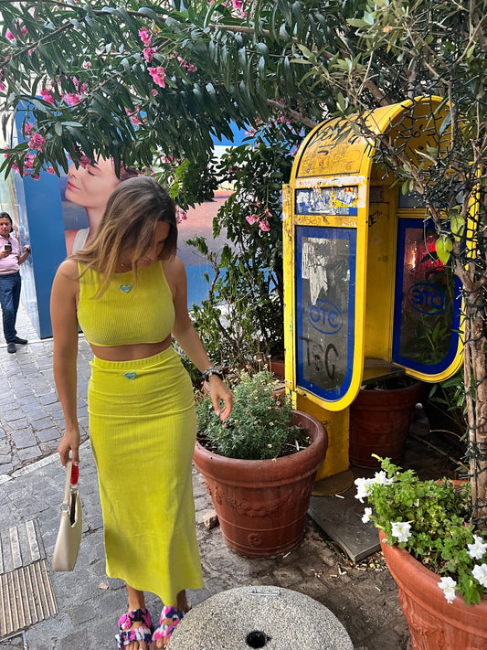 Banana Yellow Skirt