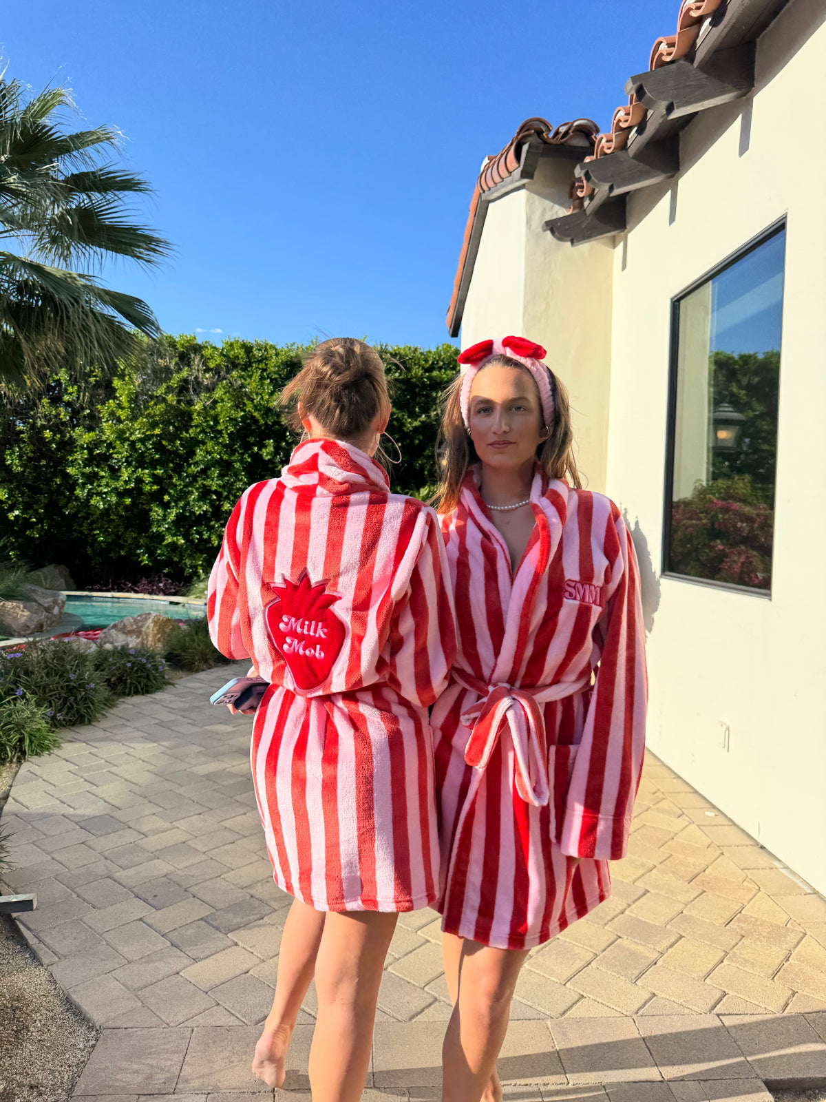 Red/ Pink Bathrobe