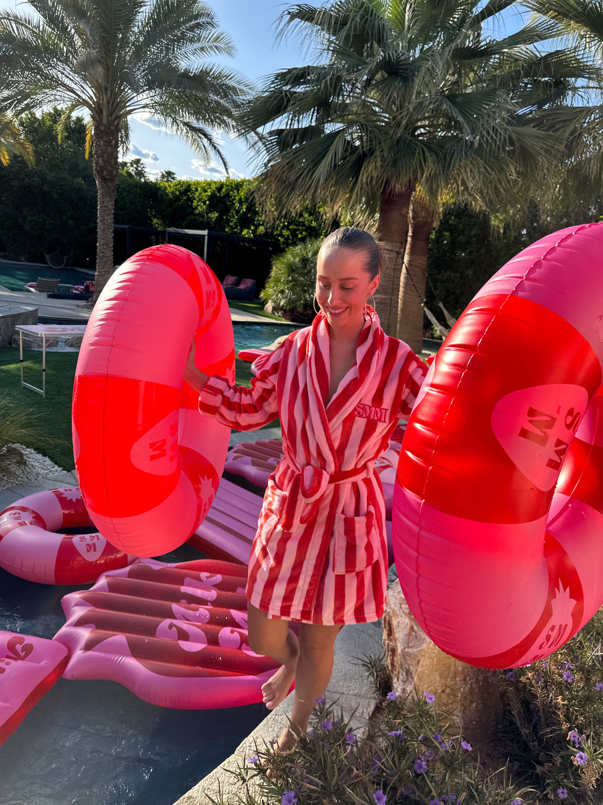 Red/ Pink Bathrobe