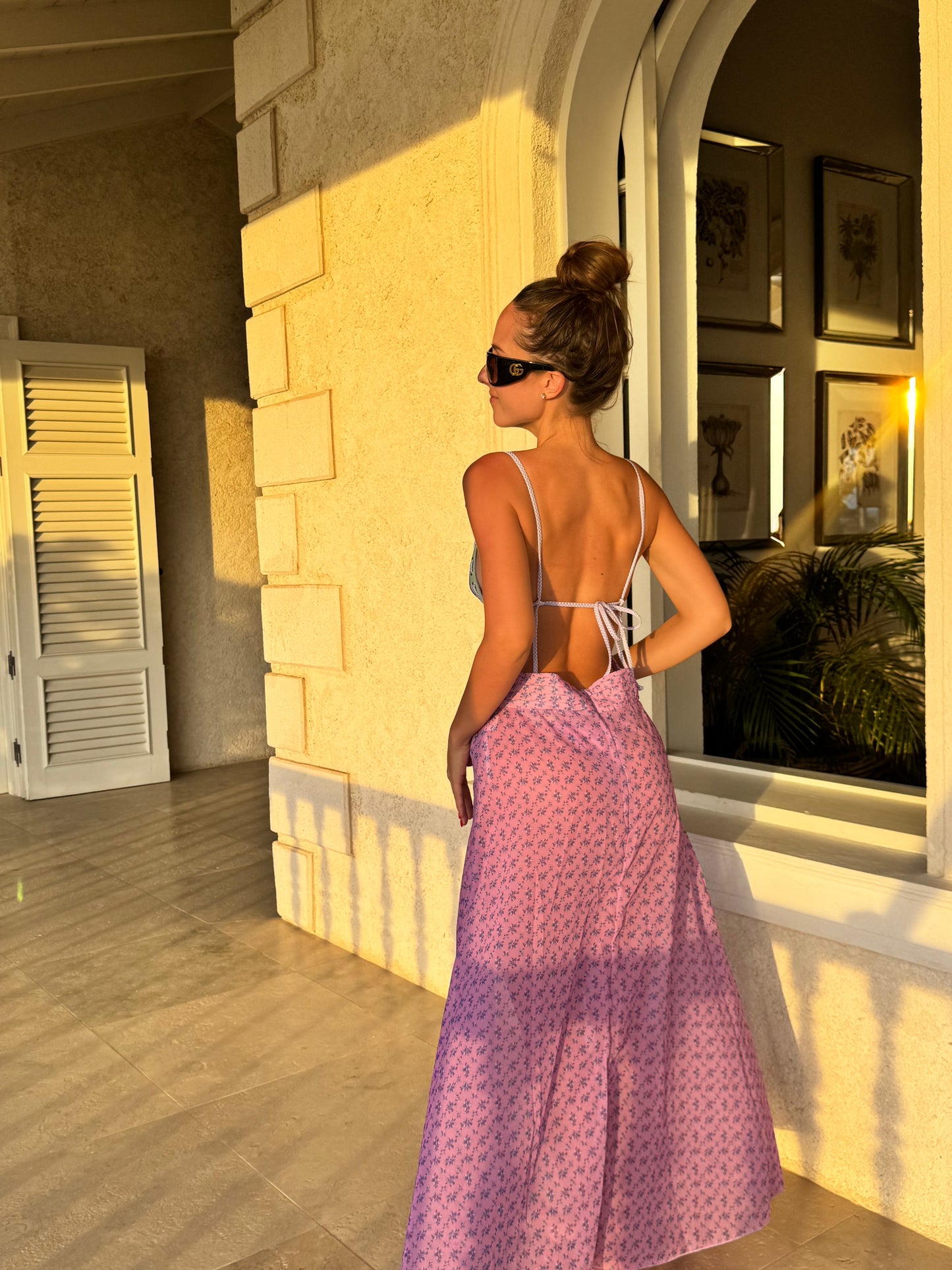 Guava Button Dress
