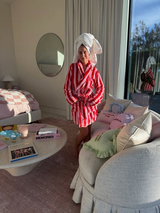 Red/ Pink Bathrobe