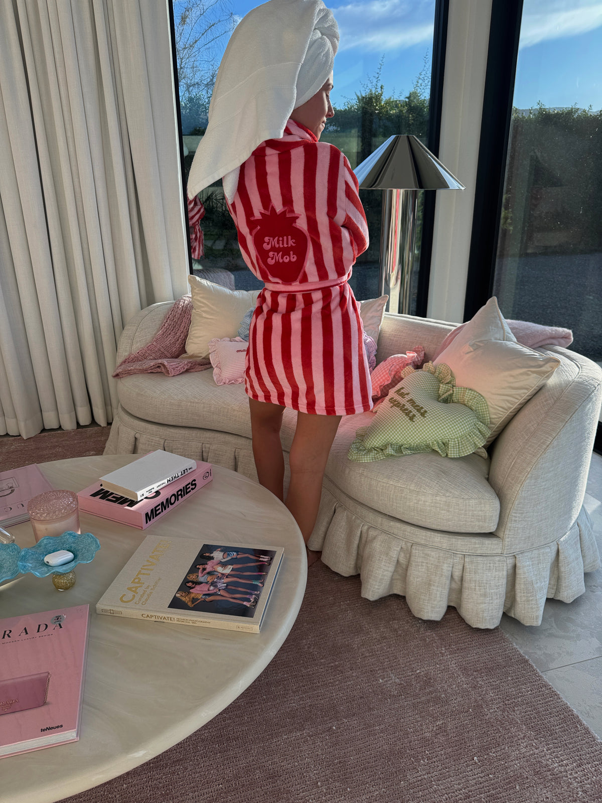 Red/ Pink Bathrobe