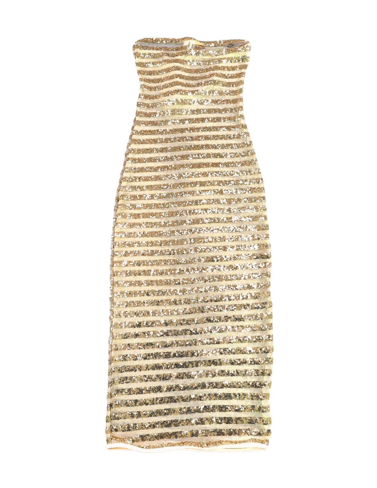 Champagne Tube Dress