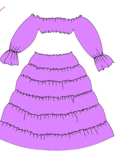 Luster Skirt Set