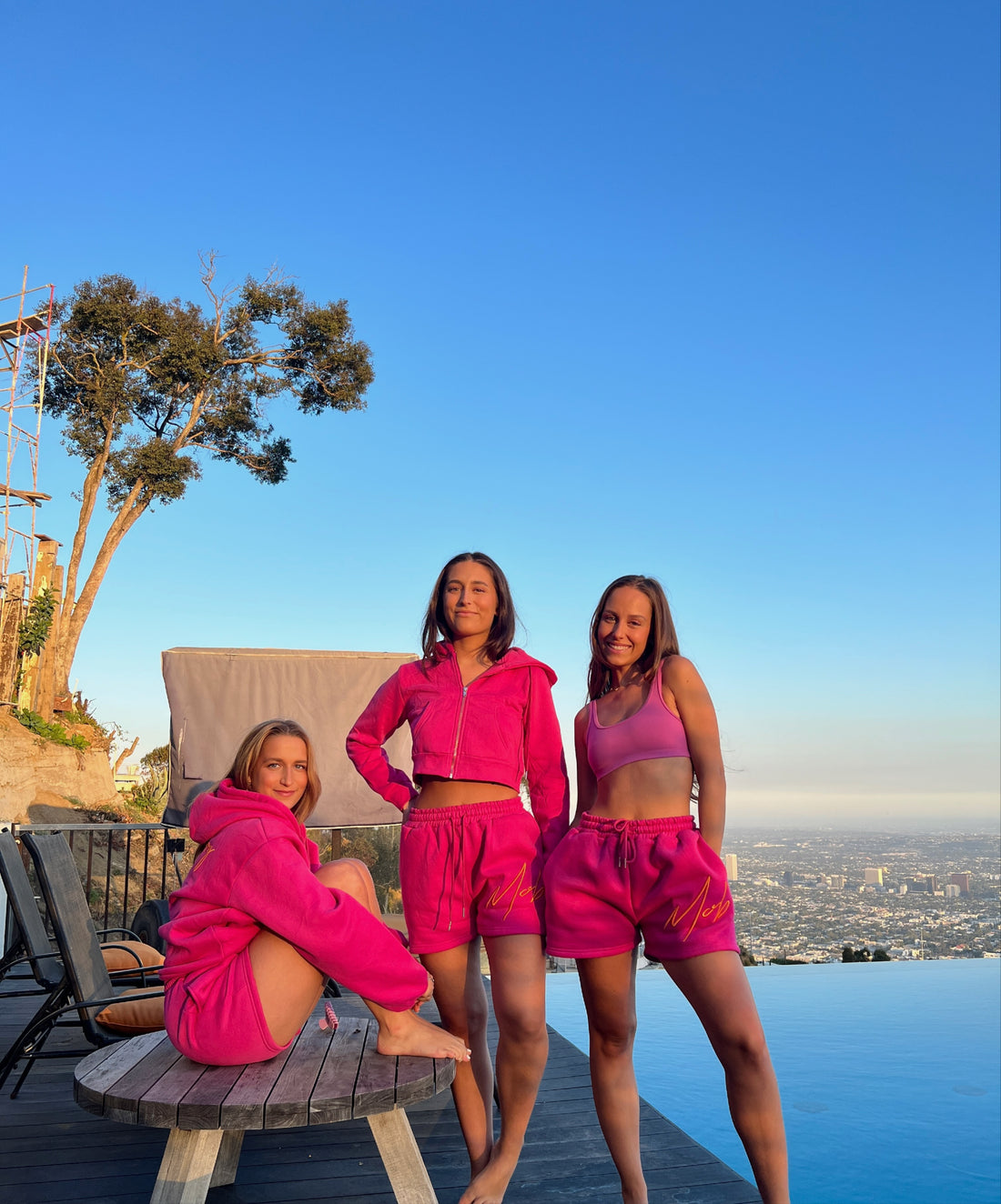 HOT PINK Cropped Zip Strawberry Milk Mob